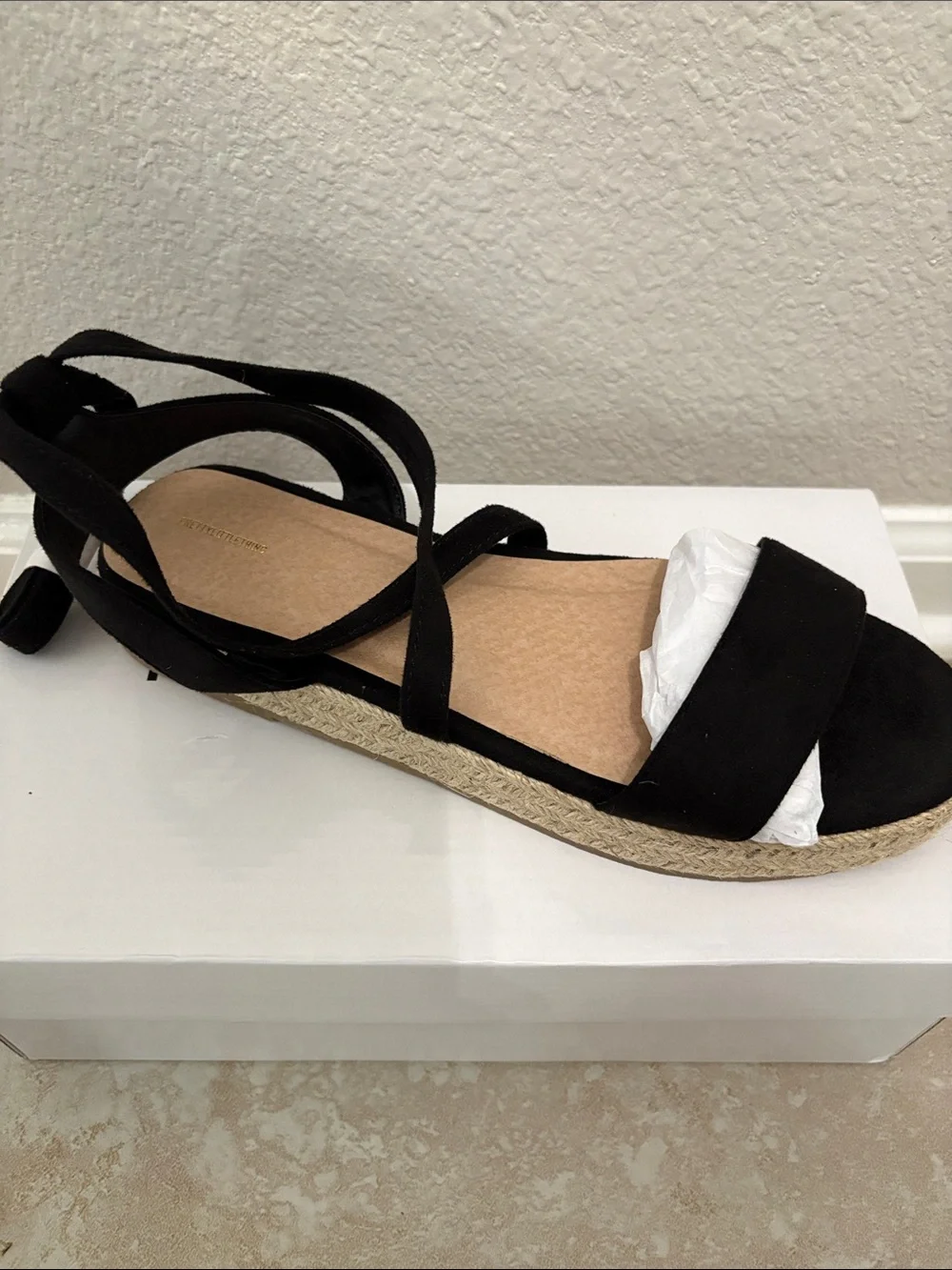 Espadrille Ankle-Tie Sandal